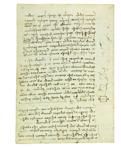 Codex over de vlucht van vogels, Folio 14 verso door Leonardo da Vinci